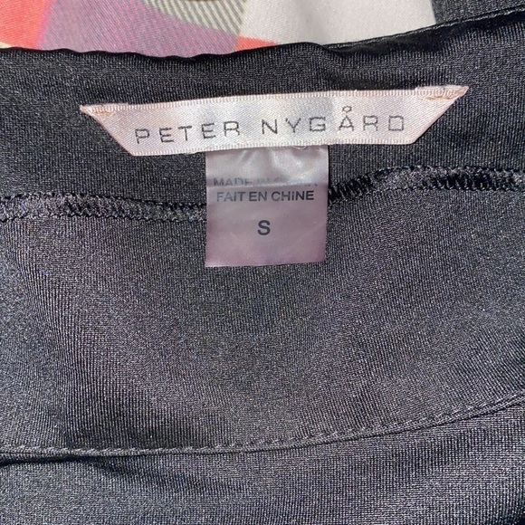 PETER NYGUARD black elegant Lycra  midi dress Sz S - Picture 4 of 11